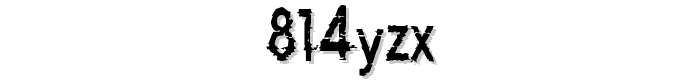 814yzx font