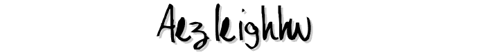 AEZLeighHW font