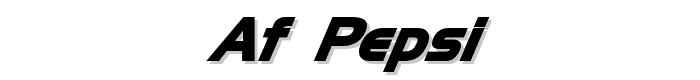 AF%20PEPSI font