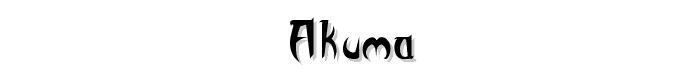 AKUMA font