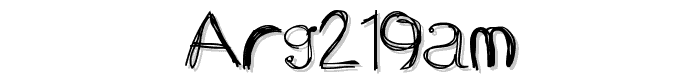 ARG219am font