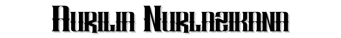 AURILIA%20NURLAZIKANA font