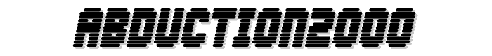 Abduction2000 font