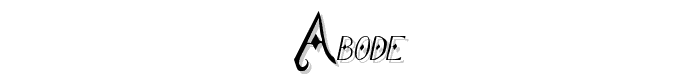 Abode font