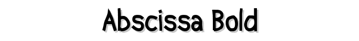 Abscissa%20Bold font