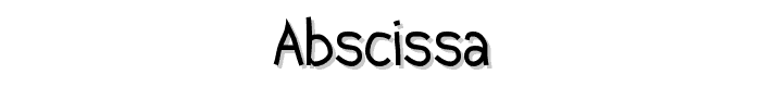 Abscissa font