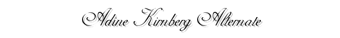 Adine%20Kirnberg%20Alternate font