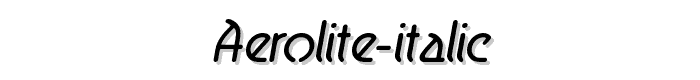 Aerolite%20Italic font