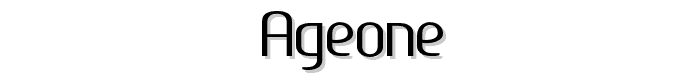 Ageone font