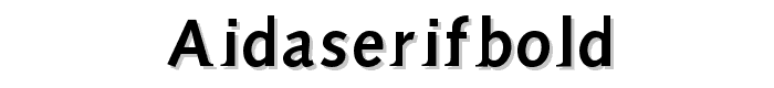 AidaSerifBold font