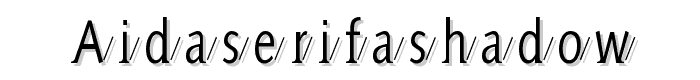 AidaSerifaShadow font