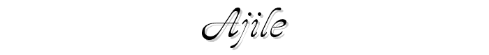 Ajile font