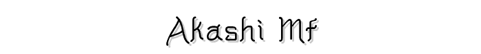 Akashi%20MF font