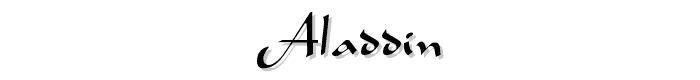 Aladdin font