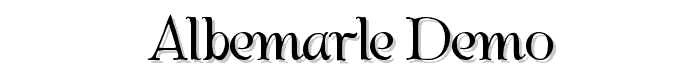 Albemarle%20Demo font