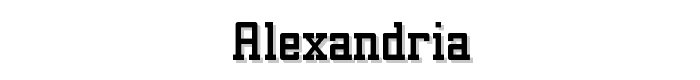 Alexandria font