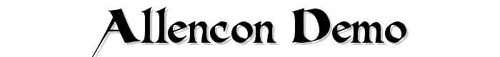 Allencon%20Demo font