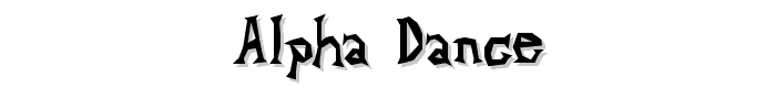 Alpha%20Dance font