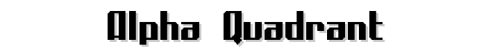 Alpha%20Quadrant font