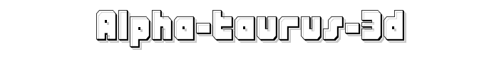 Alpha%20Taurus%203D font