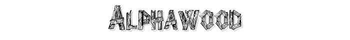 AlphaWood font