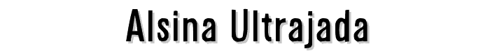 Alsina%20Ultrajada font