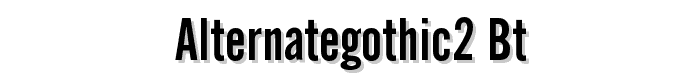 AlternateGothic2%20BT font