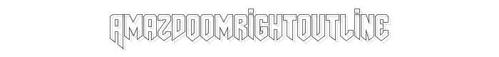 AmazDooMRightOutline font