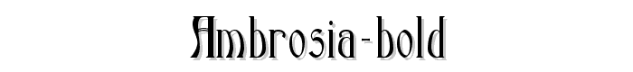 Ambrosia%20Bold font