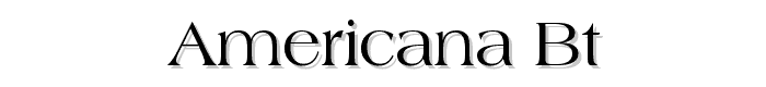 Americana%20BT font