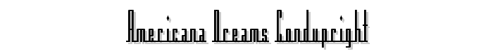 Americana%20Dreams%20CondUpright font