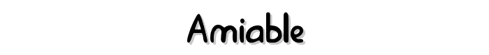 Amiable font