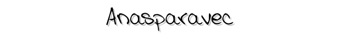 AnaSparavec font