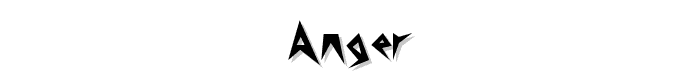 Anger font