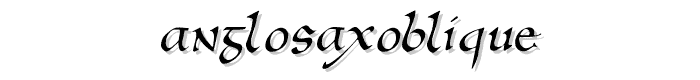 AnglosaxOblique font