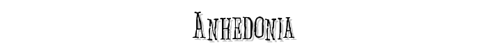 Anhedonia font