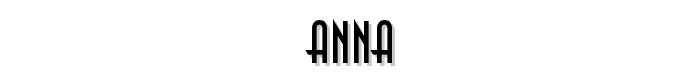 Anna font