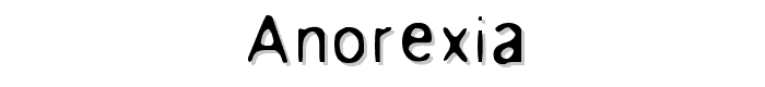 Anorexia font