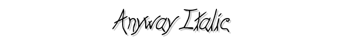 Anyway%20Italic font