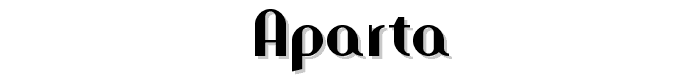 Aparta font