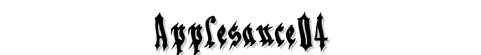 Applesauce04 font