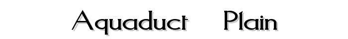 Aquaduct%20%20%20%20Plain font