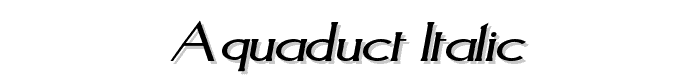 Aquaduct%20Italic font