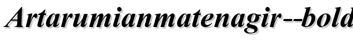 ArTarumianMatenagir%20Bold%20Italic font