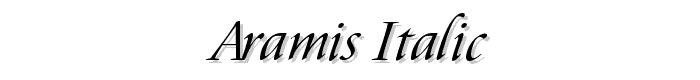 Aramis%20Italic font