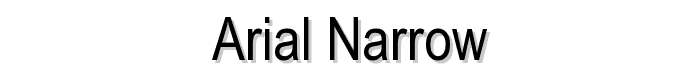 Arial%20Narrow font