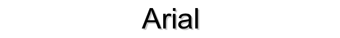 Arial font