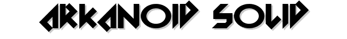 Arkanoid%20Solid font