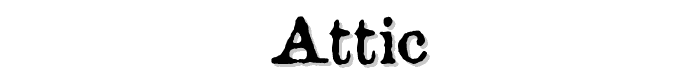 Attic font