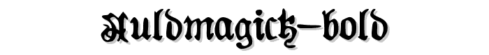 AuldMagick%20Bold font